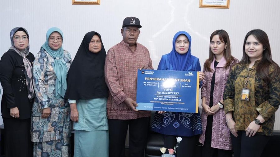 Enam Bulan Jadi Peserta TASPEN, Ahli Waris Terima Manfaat Rp832,8 Juta
