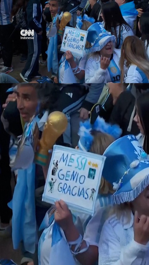 Euforia Fans di Buenos Aires usai Argentina Comeback Bungkam Inggris