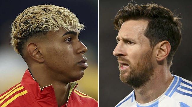 Kisah Yamal Dimandikan Messi Ramai Jelang Final Spanyol vs Argentina