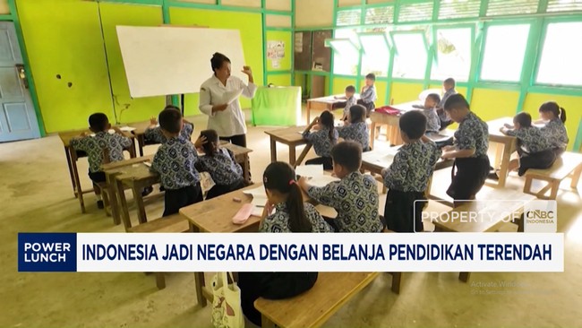 Video: Indonesia Jadi Negara Serta Belanja Pendidikan Terendah