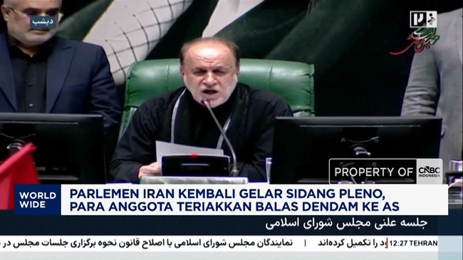 Video: Parlemen Iran Gelar Sidang Pleno, Teriakkan Balas Dendam ke AS