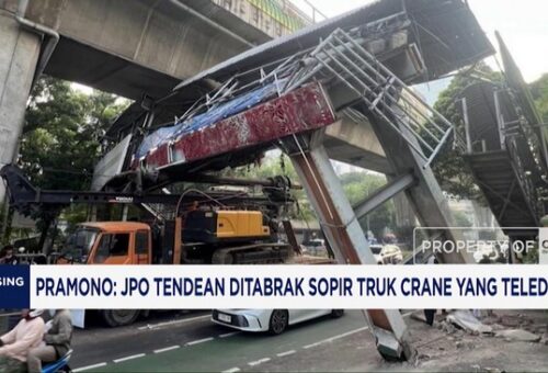 Pramono Anung: JPO Tendean Ditabrak Sopir Truk Crane Yang Teledor