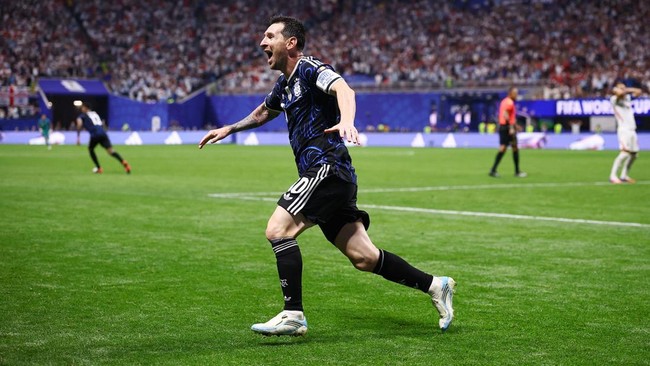 Lionel Messi usai Hajar Inggris: Ini Hadiah Buat Maradona