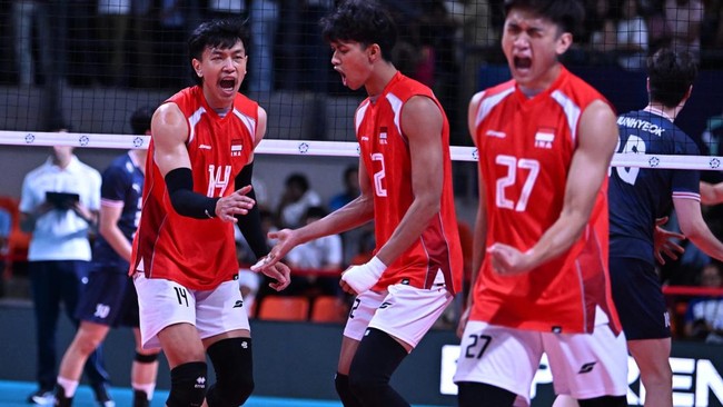 Hasil SEA V Cup: Timnas Voli Indonesia Gilas Kamboja 3-0